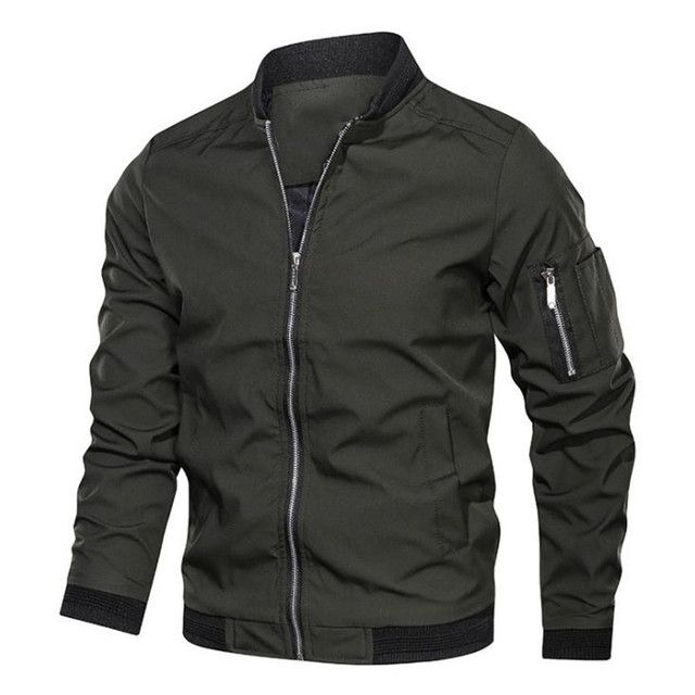 Male Bomber Jacket Casual Streetwear