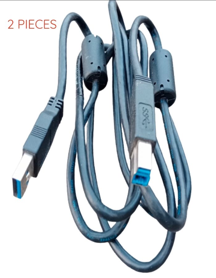 2 PIECES 6FT USB 3.0 Type A Male To B Male Printer Cable
