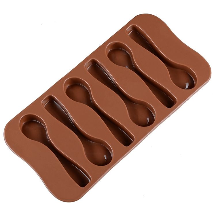Silicone Spoon Chocolate Mold 6 Cavities Candy Making Molds DIY Specialty Bakeware