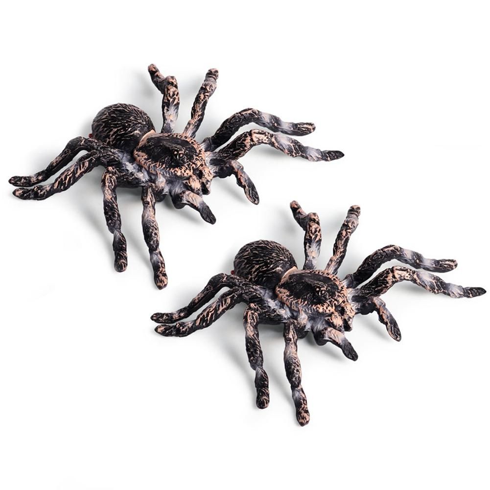 2Pcs 9.5cm Large Fake Realistic Spider Insect Model