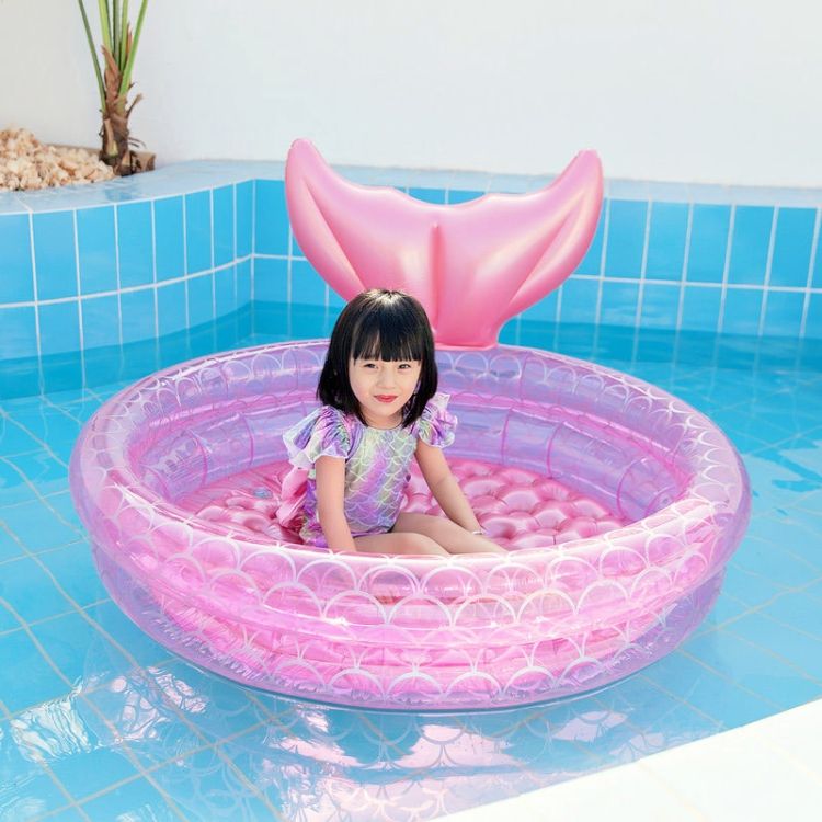 Inflatable Mermaid Pool, Size: 120cm