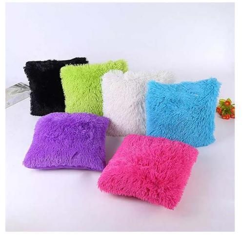Throw Pillow (bulky Fill In Fiber) - 6pieces Plain Colors