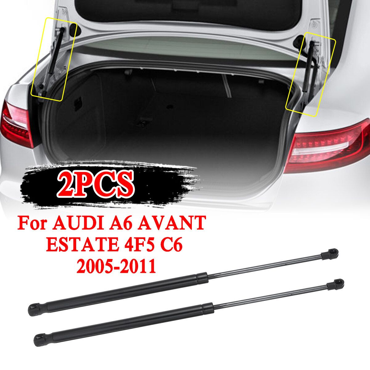2X TAILGATE BOOT GAS STRUTS For AUDI A6 AVANT ESTATE 4F5 C6 2005-2011