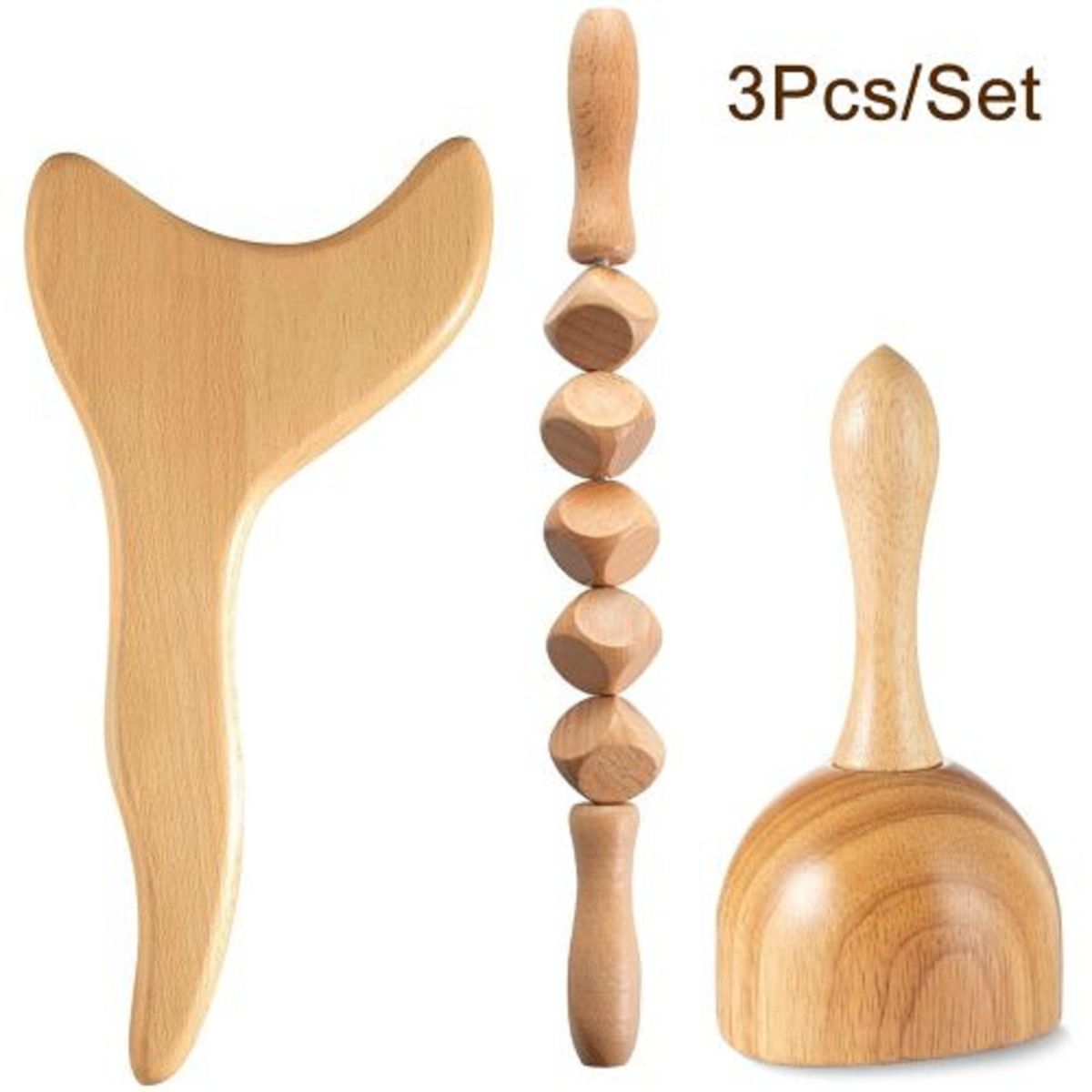 3-in-1 Professional Body Sculpting Wooden Massage Tool