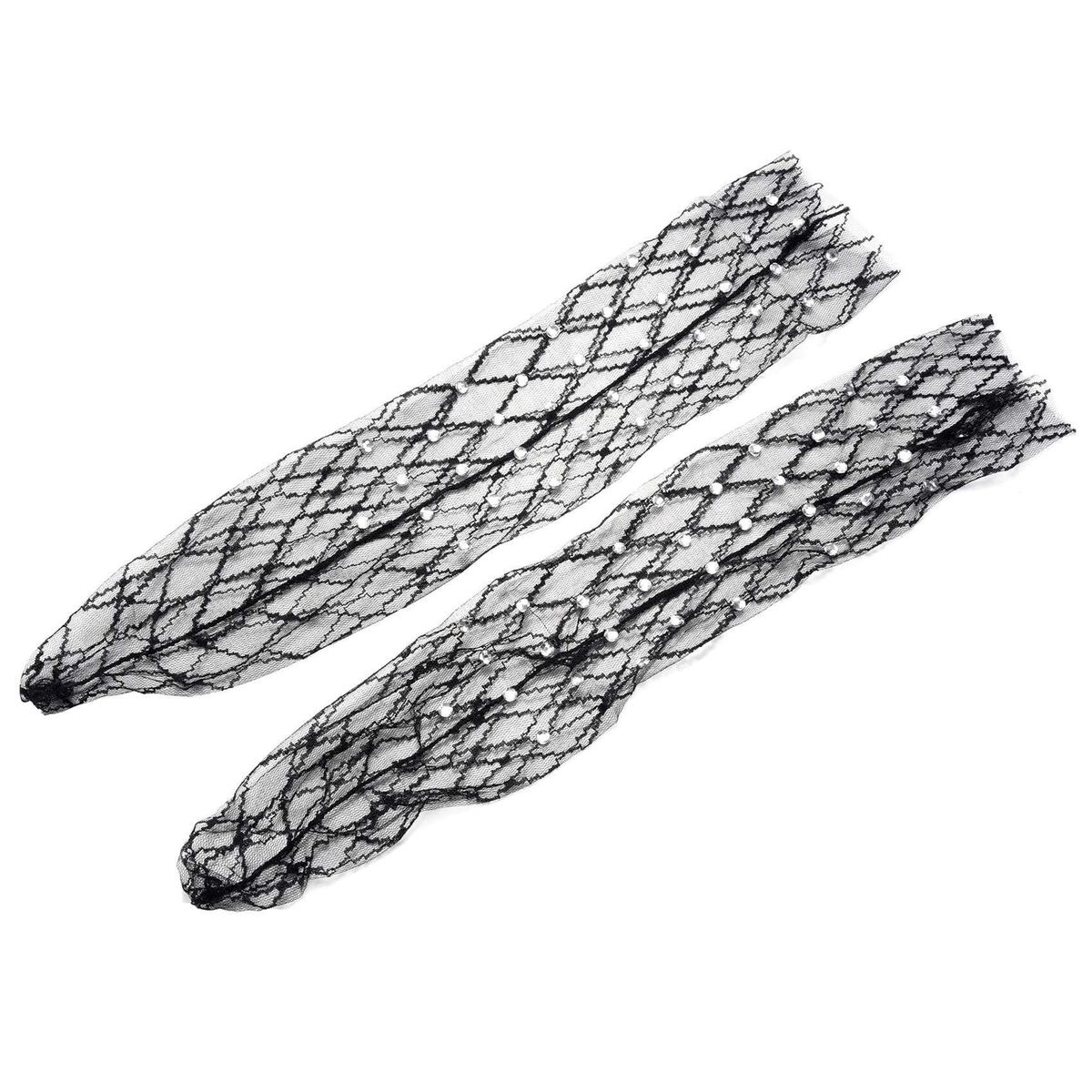 Women Sexy Thin Shiny Rhine Argyle Handmade Mesh Socks