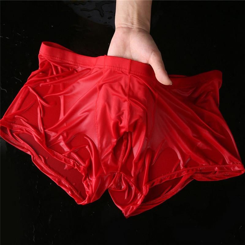 1/2 Pcs Ultra Thin  Men  Solid Color Quick Drying Low Waist Male  Translucent Underwear