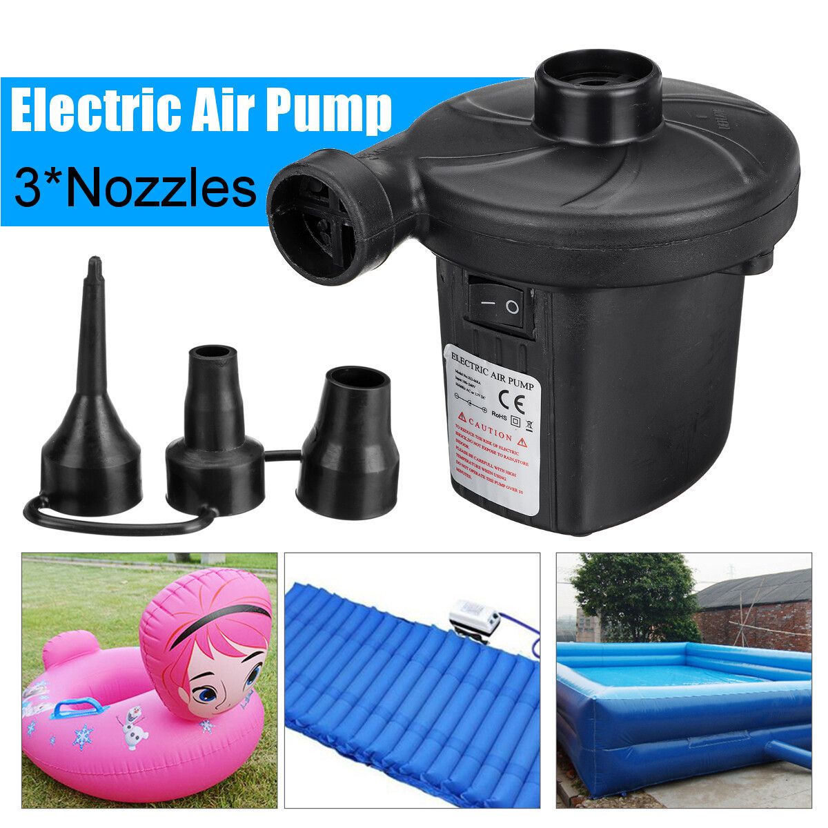 110/150/200cm 2/3/4 Layer Inflatable Swimming Pool For Kids And Family Big Size Pool Bathing Tub Outdoor Indoor Only Air PumpUS Plug