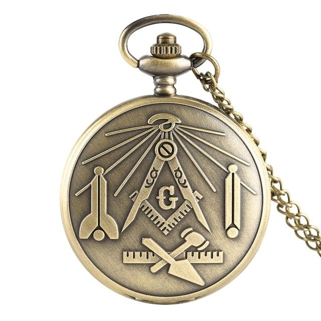 Bronze Masonic Freemasonry Chrome Square And Compass Mason