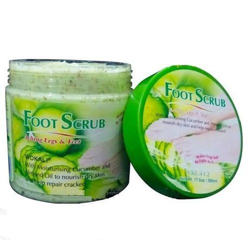Foot Scrub With Cucumber And Almond Oil Repair Feet Crack, For Aching Leg And Foot