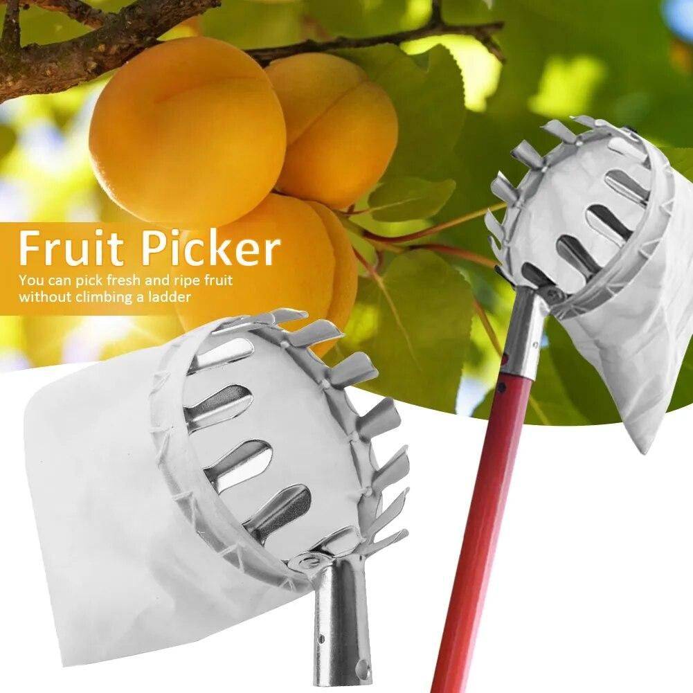Fruit Picker Head Basket Portable Fruits Catcher For Harvest Picking  Citrus Pear Collector Catcher Peach Picking Garden Tool