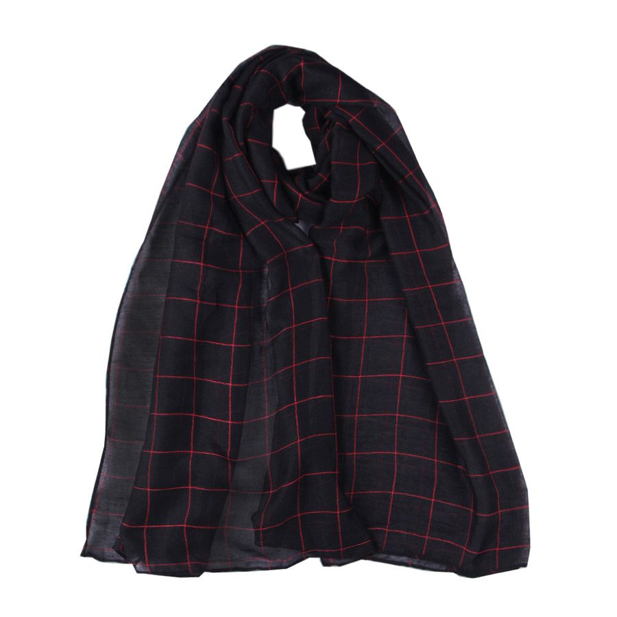 Women Long Cotton Scarf- Multicolor