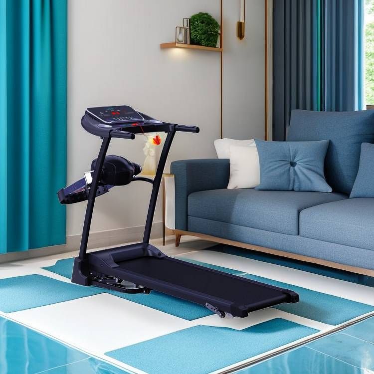 Treadmill 2HP With Massager Dumbbell And Twister