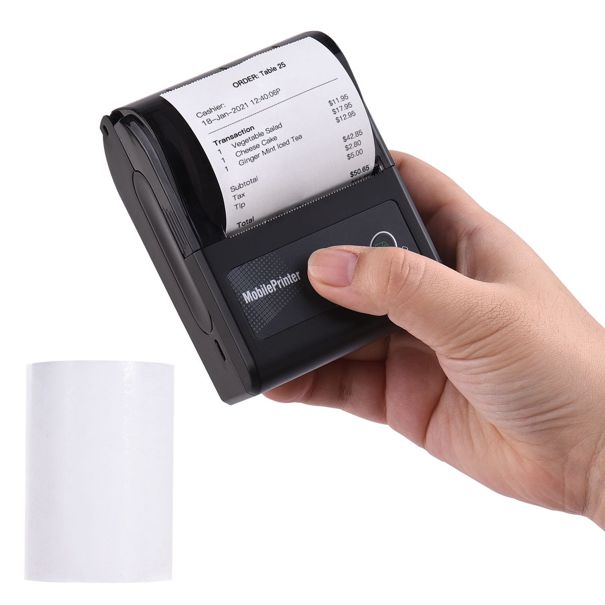 Portable 58mm 2 Inches Wireless BT Thermal Bill Receipt