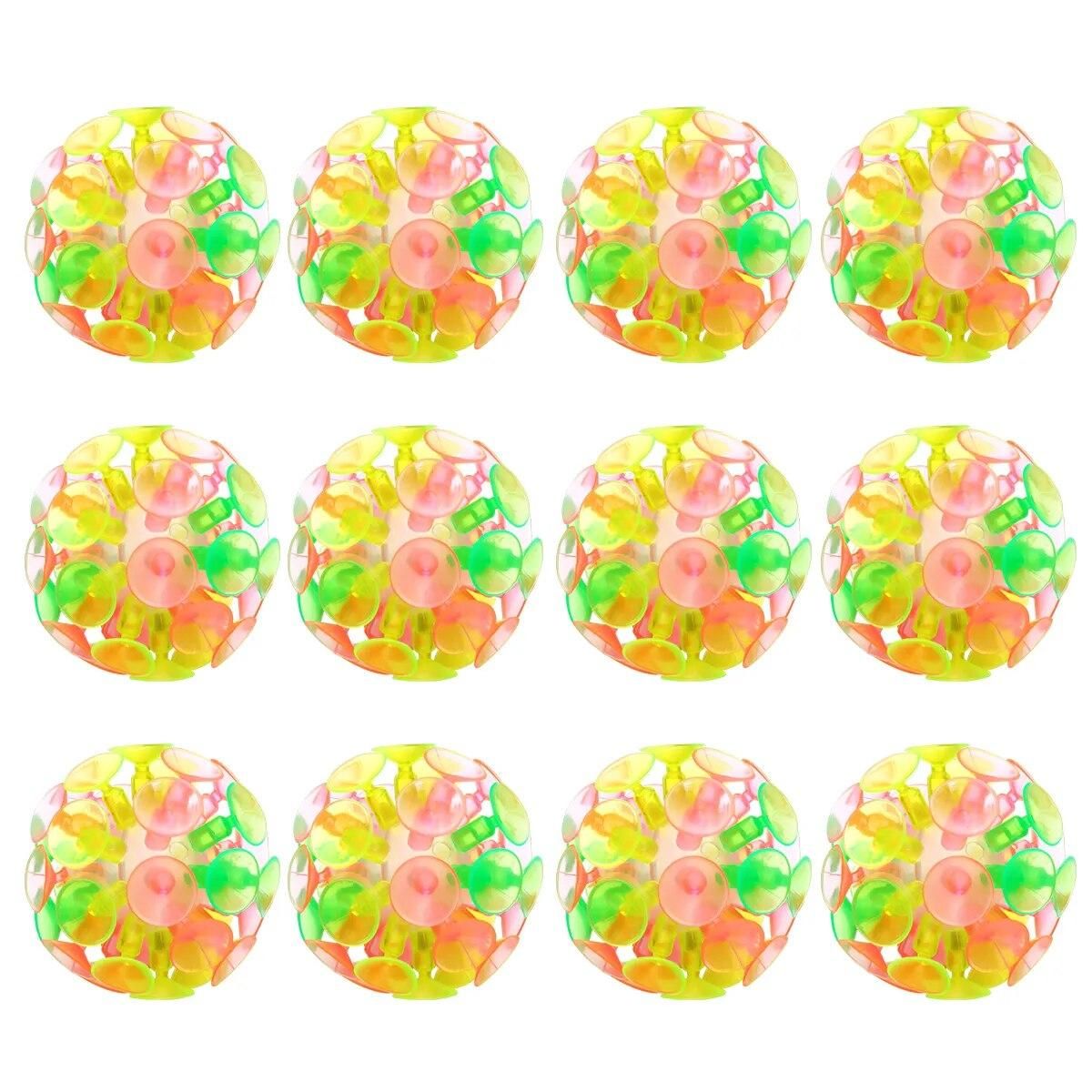 12PCS Suction Toys for Kids, Funny Suction Cup Colorful Toss and Balls for Kids Boys Indoor and Outdoor Play Petanque game