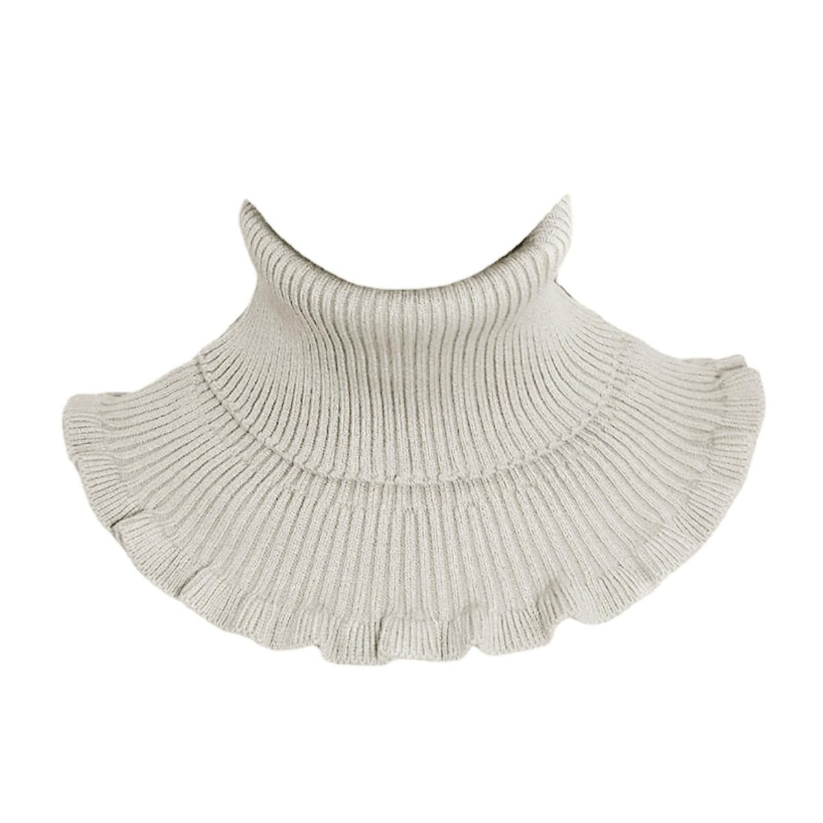 Women Winter Turtleneck Collar Solid Color Breathable-Beige