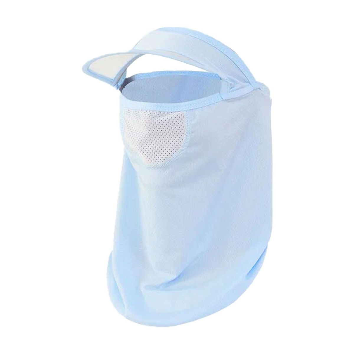 Cycling Hat Scarf Breathable Shading Eye Protect Neck-Blue