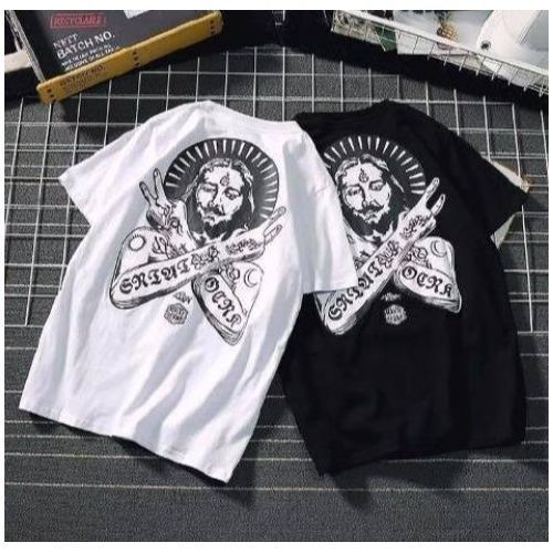 Short-sleeved Women's Summer Half-sleeve T-shirt Black And White Two Pieces