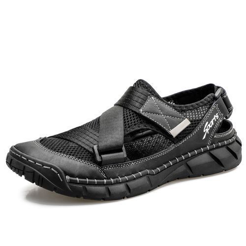 Big Size Mens Outdoor Hiking Water Shoes-Black