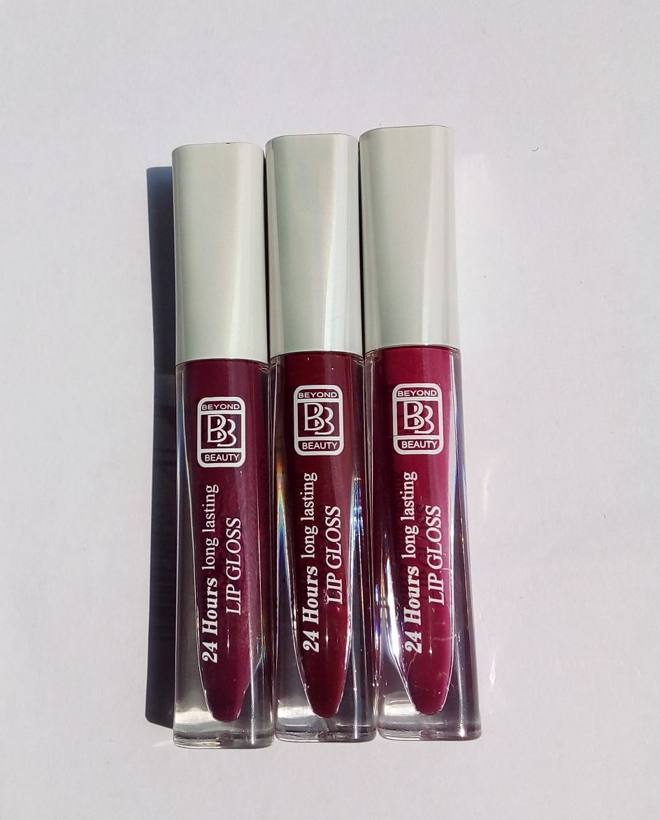 3PCS/SET OF 24 HOURS LONG LASTING LIP GLOSS, PURPLE COLOURS