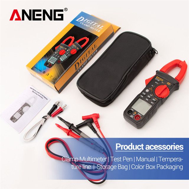 Digital Clamp Meter Ac Current Multimeter Dc/ac Voltage Amp