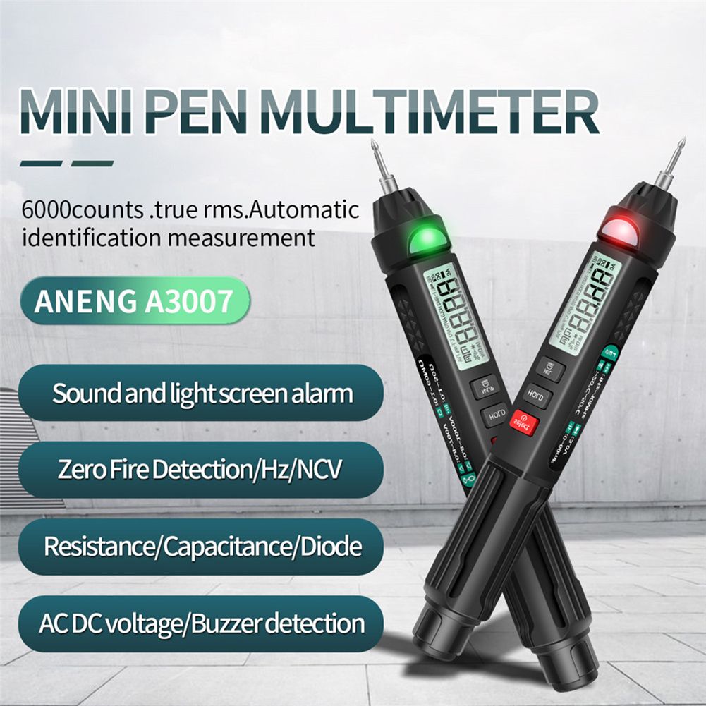 ANENG A3007 LCD Digital Multimeter Pen Type Intelligent