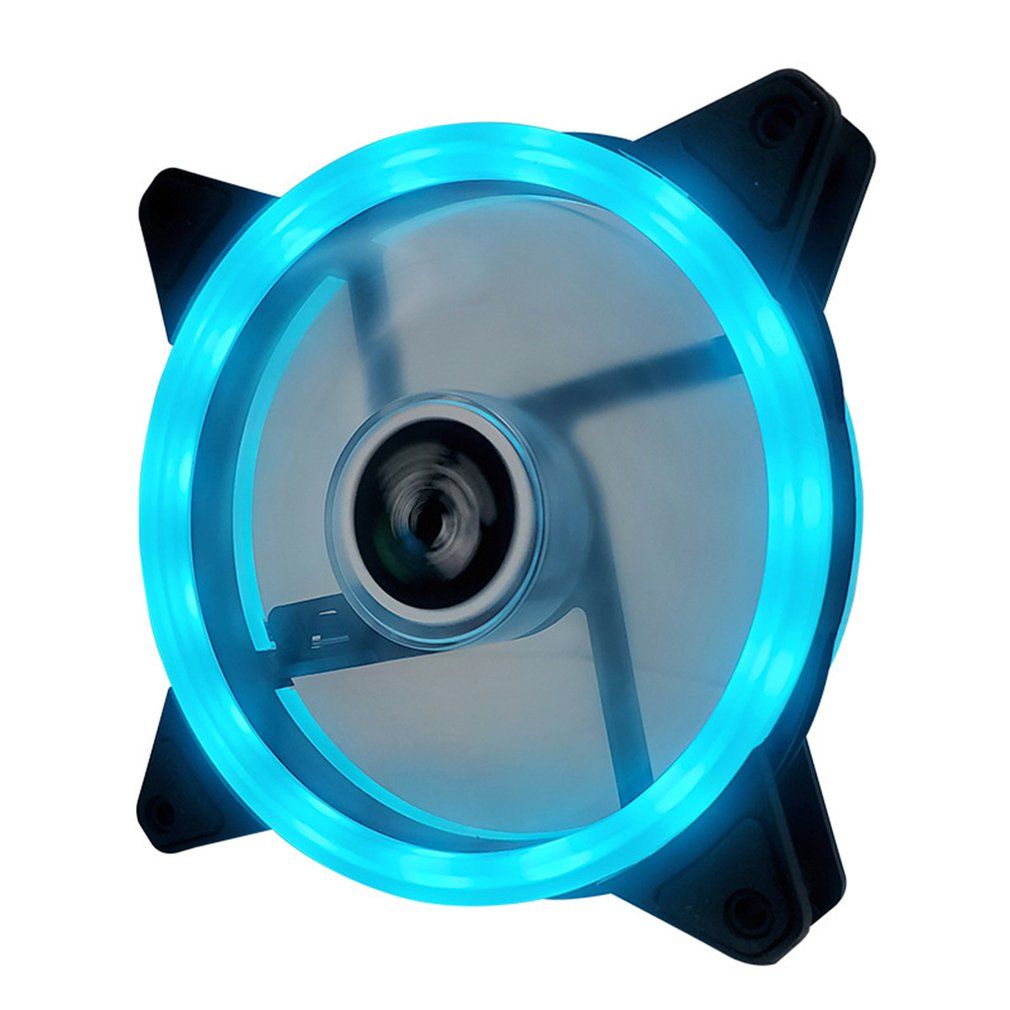 12Cm Dual Aurora Dual Aperture Fan Rgb Case Fan Pc Case Fan Glare Coolercase