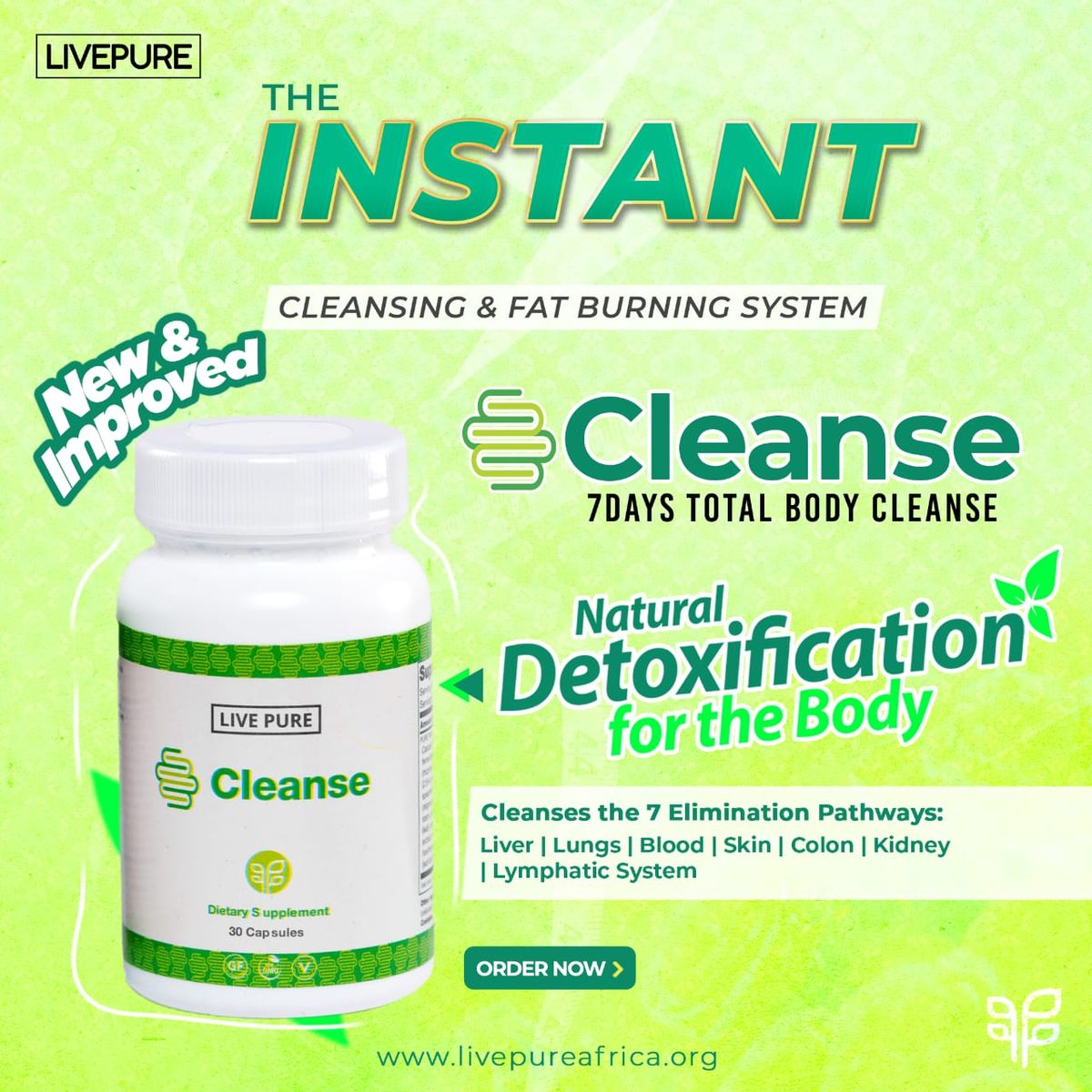 Improved Live Pure Cleanse Detox