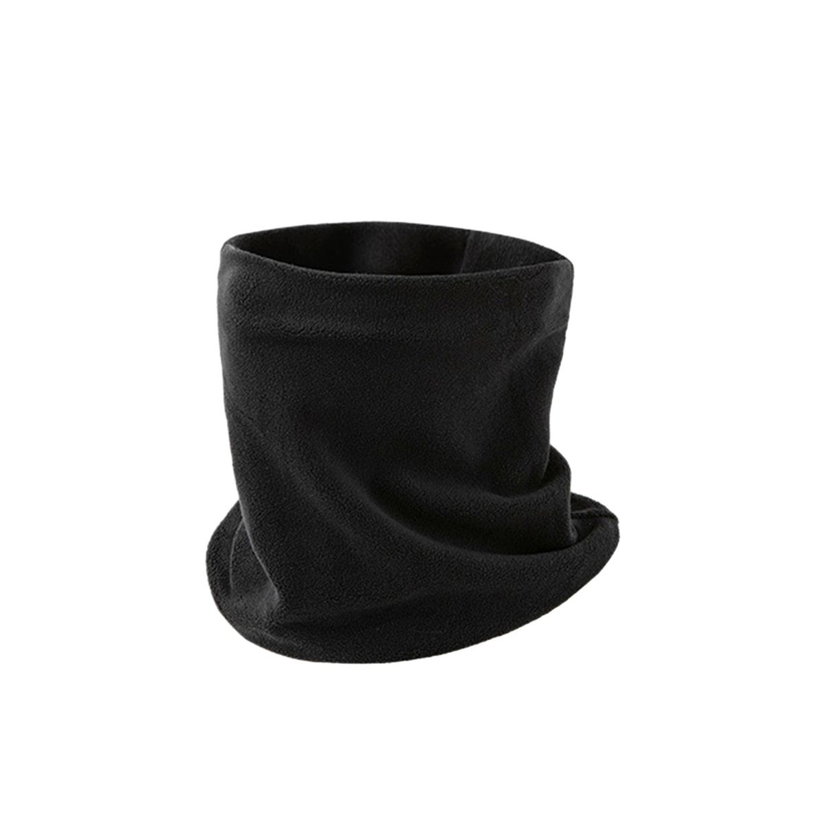 Multi-functional Neck Gaiter Cozy Knit Unisex Neck Warmer for Women Black