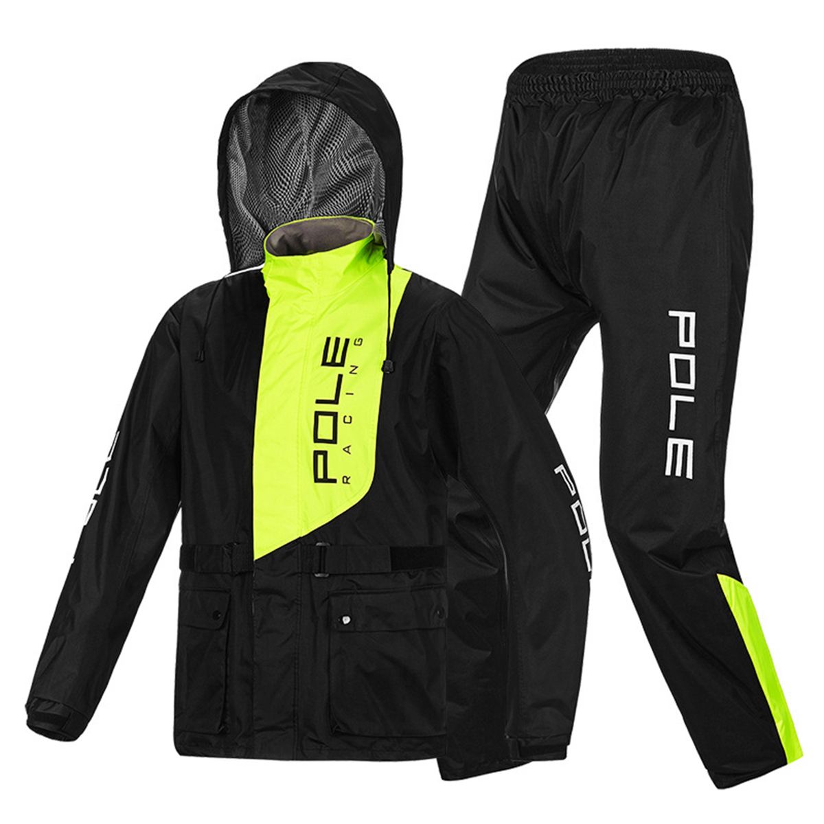 Men Waterproof Breathable Rain Suit Rain Jacket And Pants