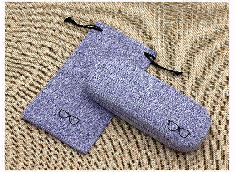 Linen Fabric Case For Eyeglasses Protection (with Glasses Pouch)