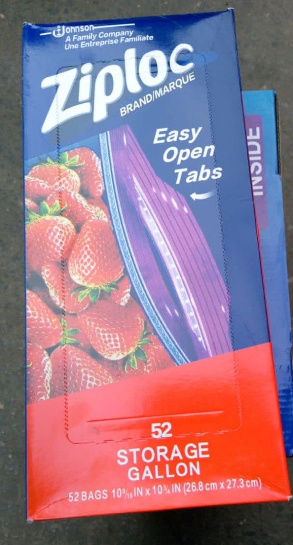 Ziploc Ziplock Gallon Storage Bags