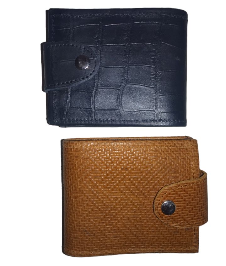 Wallets - (Black/Brown Leather)