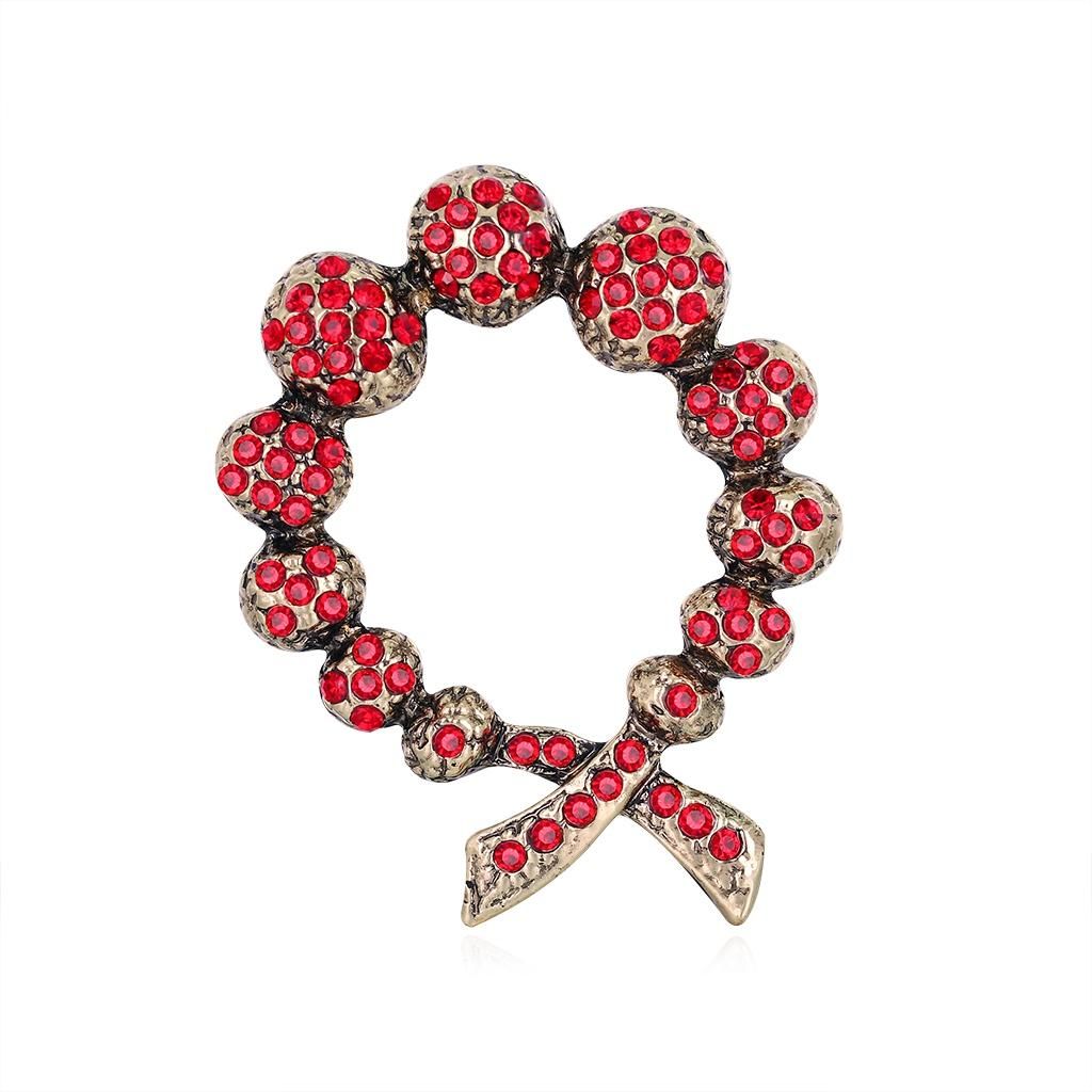 Brooch Retro Crystal Ball Alloy Simple Sweater with