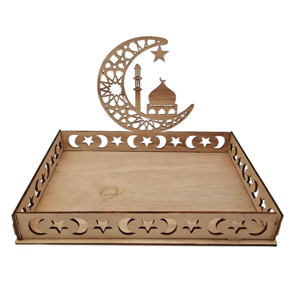 Unfinished  Dessert Tray Platters Organizer  Moon B