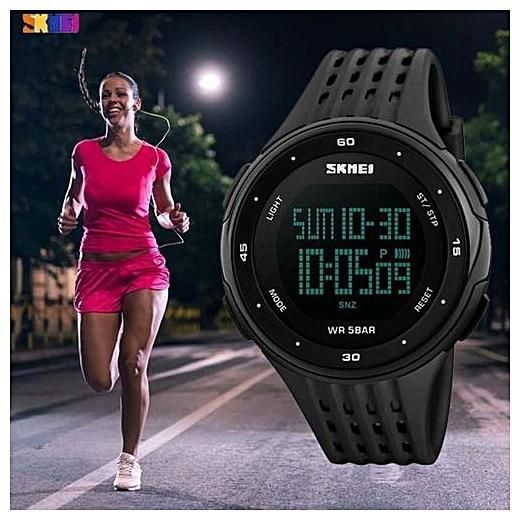 Chronograph Digital Sports Watch - Black