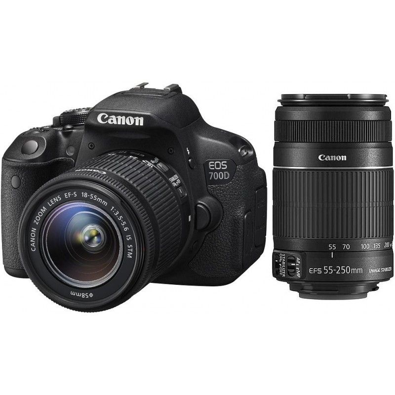 EOS 700D Camera WITH 18-55MM & 55-250MM LENS