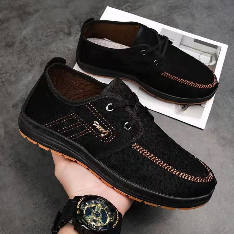 Cool Men Suede Canvas Shoes