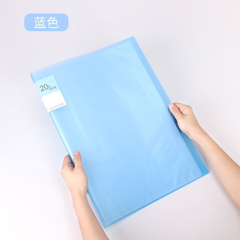 A3 File Folder 8k Sketch Drawing Storage AlFolder Document Bag Artist Organizer Office Student Supplies 20 Transparent Blue