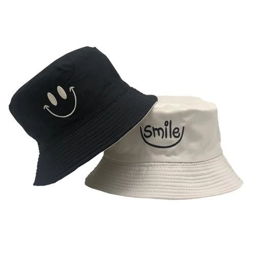 Double-Sided Reversible Unisex Bucket-White/Black