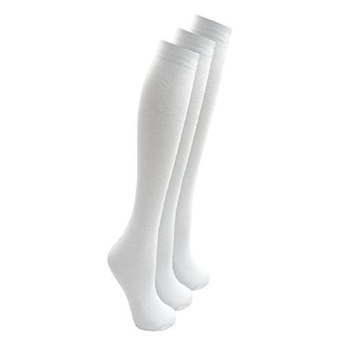 Boys And Girls Kneel High Length Cotton School Socks (3 Pairs)