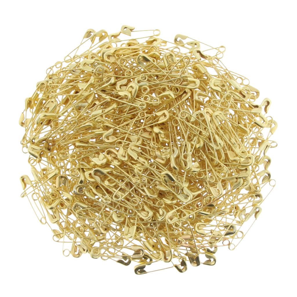 Pack Of 500/1000PCS Metal  Safety Pins Nickle Plated