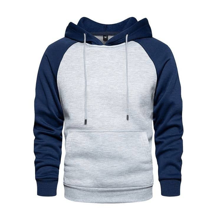 Men's Solid Pullover Hoodies Sport Navy Blue And Arch