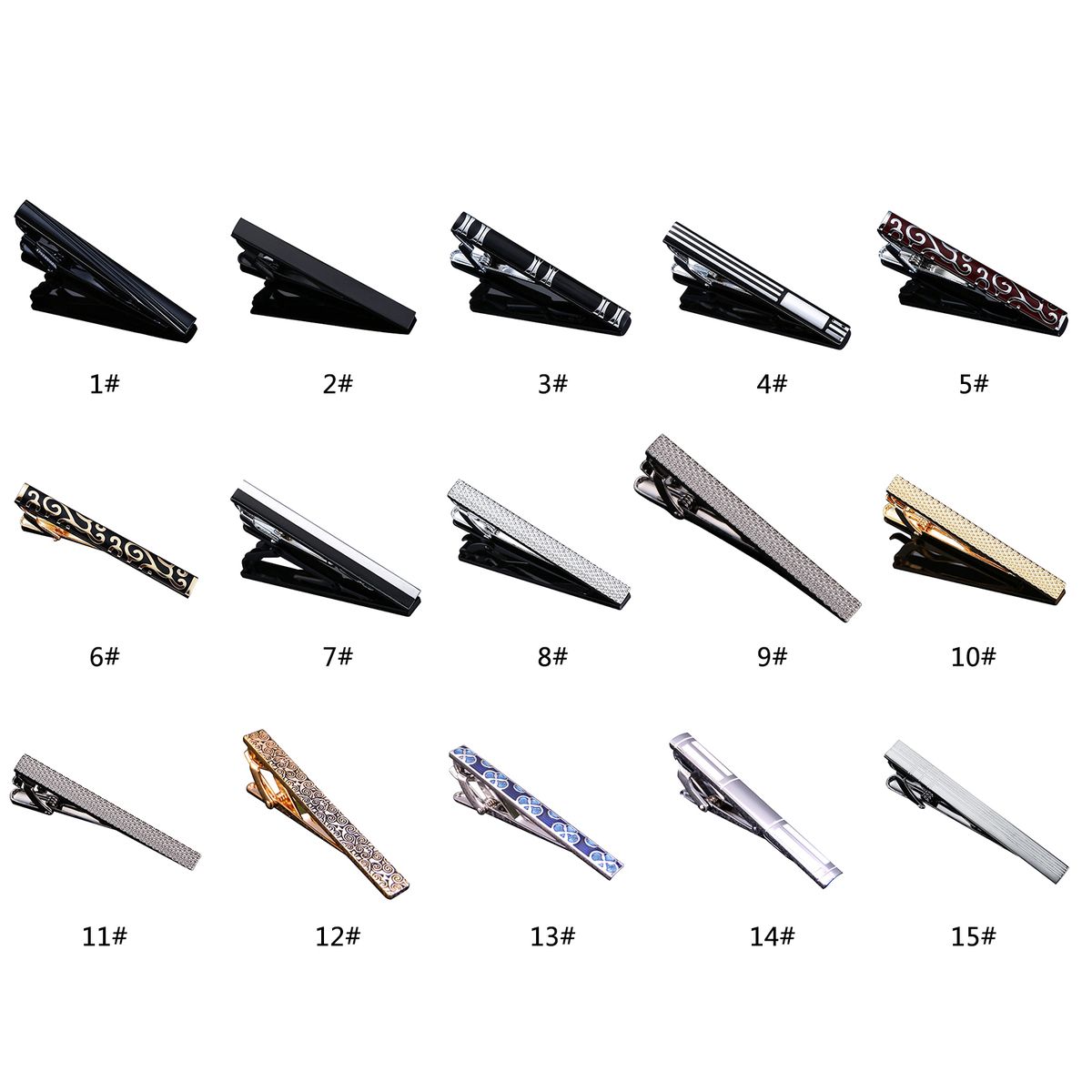 Fashion Business Men's Tie Clip Simple Electroplating