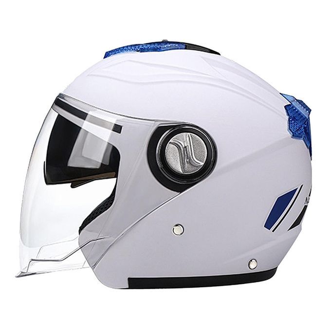 FULL FACE MOTORBIKE ROAD CRASH  WITH VISOR OUTDOOR BIKE White