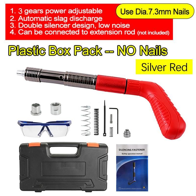 3 Gears Adjust Steel Nail Mini Nails Power Tool for Air Conditioner Installation Ceiling Wall Anchor Wire Slotting