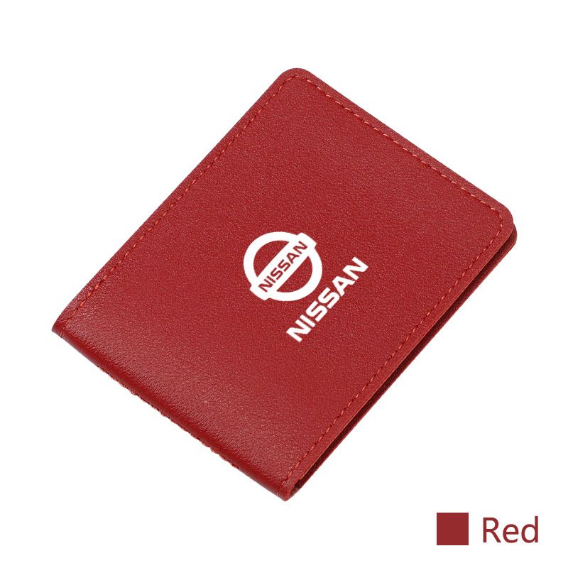Car Driver License Bank Credit Card Papers Storage Bag Wallet For Nissan Juke Leaf Qashqai Teana