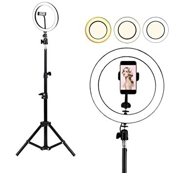 Big 12Inches Automatic Led Ringlight With Stand Phone Holder
