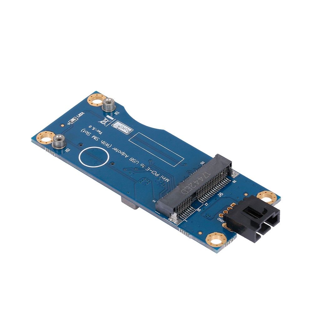 Mini PCI-E To USB Adapter Card With SIM Slot WWAN Test