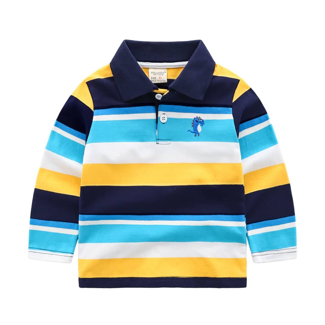 Boys Long Sleeves Polo Shirt