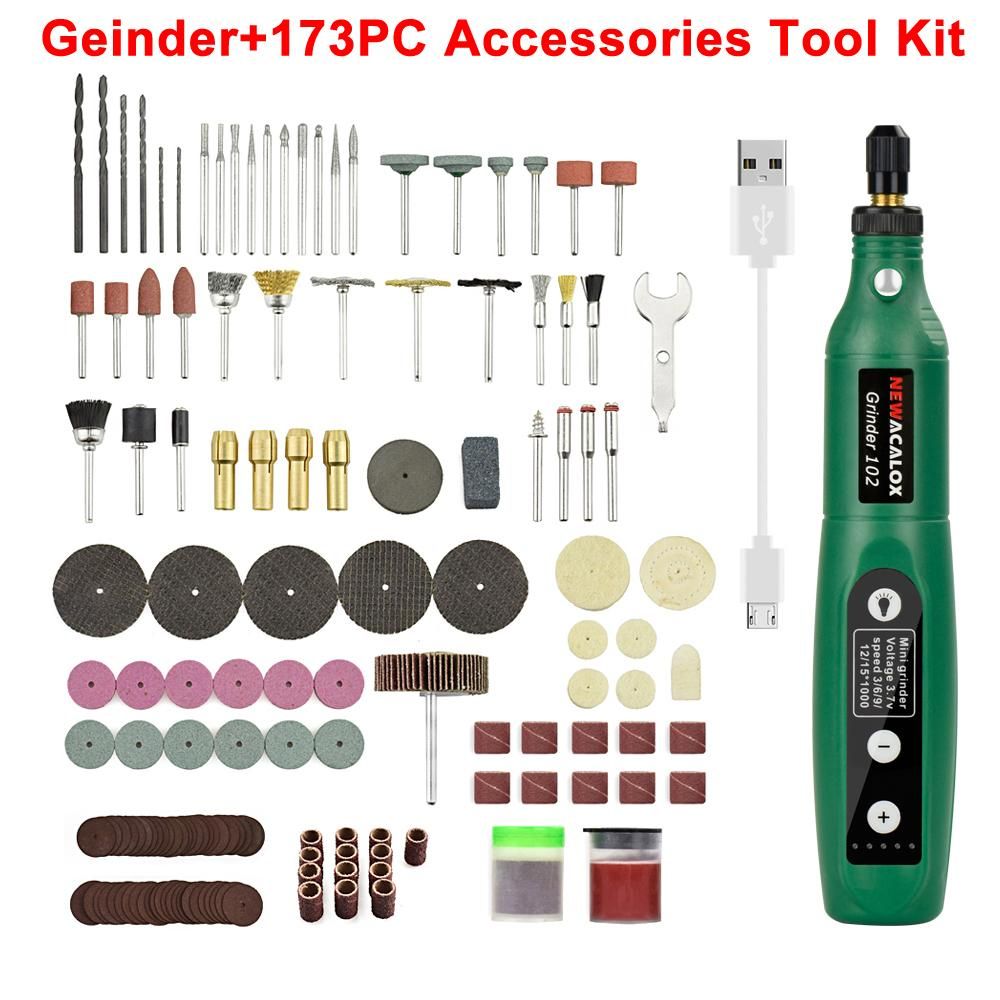 USB Charging Variable Speed Mini  Machine Rotary Tools Kit  Set with 126pcs  Accessories Kit